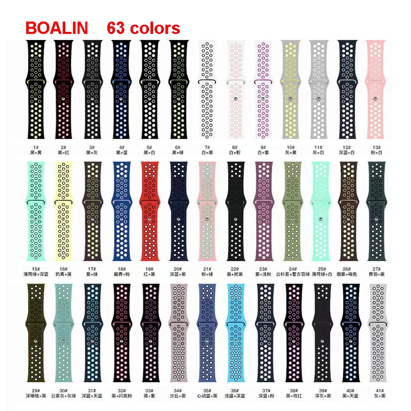 Smartwatch Belt Sport Silicone Band Smart Watch Strap Band For Apple Watch Strap iWatch 7 6 5 4 3 SE Band 38 40 41mm 42 44 45mm
Smartwatch Belt Sport Silicone Band Smart Watch Strap Band For Apple Watch Strap iWatch 7 6 5 4 3 SE Band 38 40 41mm 42 44 45mm