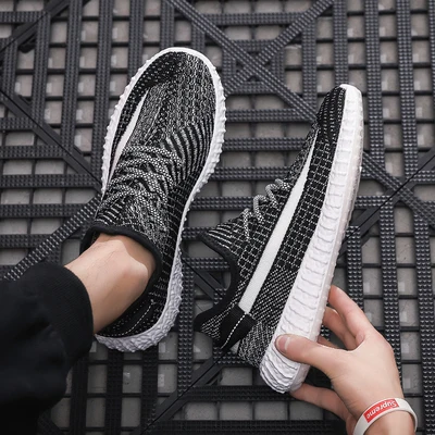 New Style Men's Lace-up Lightweight Sport Shoes Fly Woven Mesh Upper Breathable Comfortable Walking Sneakers, Customized colors
New Style Men's Lace-up Lightweight Sport Shoes Fly Woven Mesh Upper Breathable Comfortable Walking Sneakers, Customized colors
