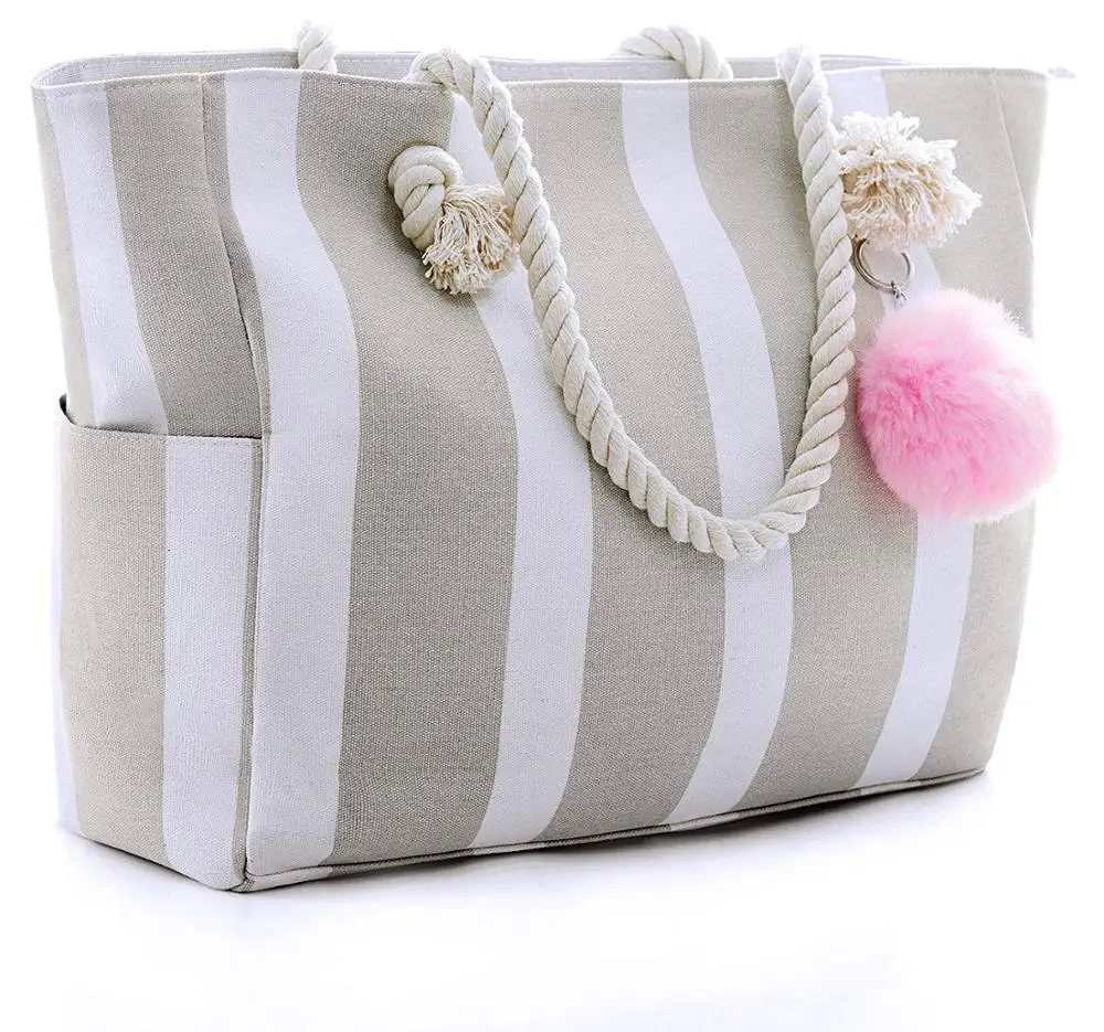 Portable Large Capacity Canvas Shoulder Bag Beach Tote Bag With Cotton Rope Handles, White or customized colors
Portable Large Capacity Canvas Shoulder Bag Beach Tote Bag With Cotton Rope Handles, White or customized colors