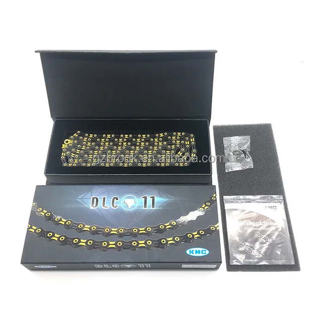 KMC Chain DLC 11 Speed MTB road Bike Diamond Chain 118L X11SL Chains for Shimano, Black-yellow/pink/green/orange/azure/blue
KMC Chain DLC 11 Speed MTB road Bike Diamond Chain 118L X11SL Chains for Shimano, Black-yellow/pink/green/orange/azure/blue