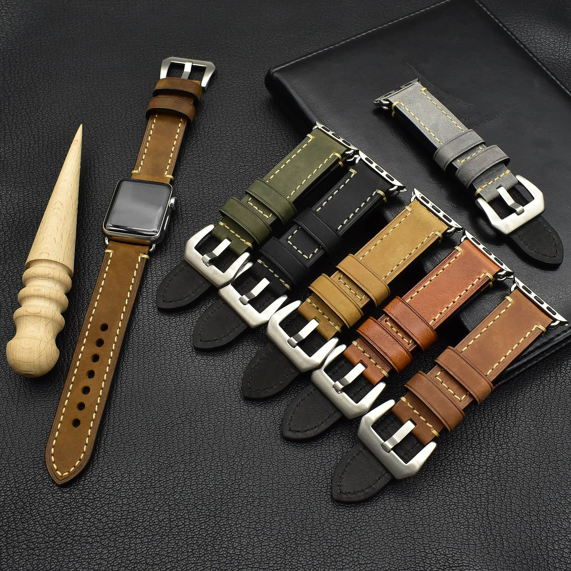 High quality leather watch strap for Apple watch series 6 5 4 for apple watch genuine leather band, 7 colors
High quality leather watch strap for Apple watch series 6 5 4 for apple watch genuine leather band, 7 colors