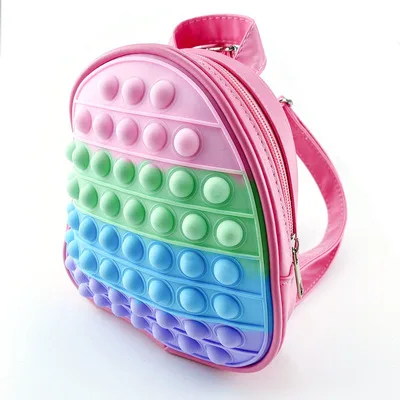 DS186 Rainbow PU Push Bubble Knapsack Stress Relief Anti Anxiety Toys Kids Radium Radiation School Bag Tie Dye Fidget Backpack, Multi-color
DS186 Rainbow PU Push Bubble Knapsack Stress Relief Anti Anxiety Toys Kids Radium Radiation School Bag Tie Dye Fidget Backpack, Multi-color
