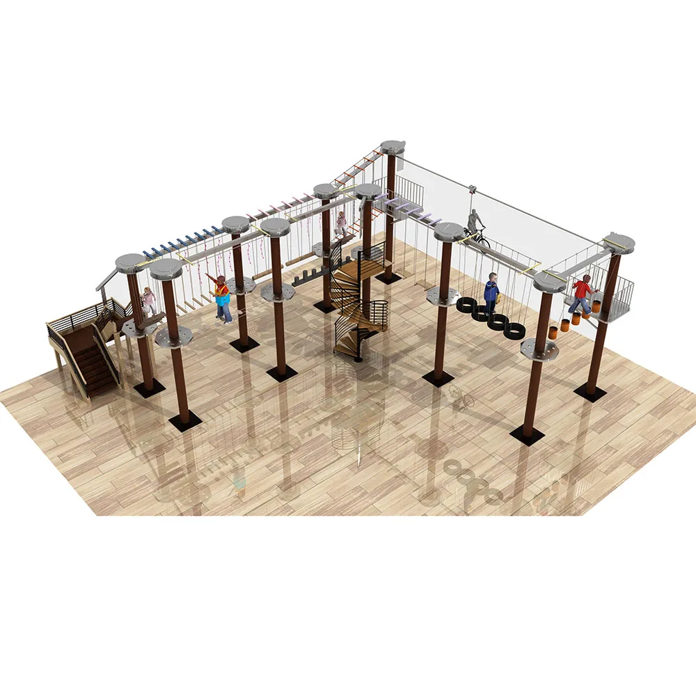 commercial customized indoor amusement park adventure playground equipment challenge climbing rope course for kids and adults, Optional
commercial customized indoor amusement park adventure playground equipment challenge climbing rope course for kids and adults, Optional