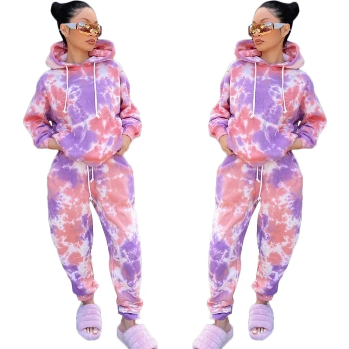 Two Piece Set Woman Outfit Sweatsuit Casual Tie Dye Hoodie Long Sleeve Sweatpants Tracksuit Winter Sets Wholesale
Two Piece Set Woman Outfit Sweatsuit Casual Tie Dye Hoodie Long Sleeve Sweatpants Tracksuit Winter Sets Wholesale