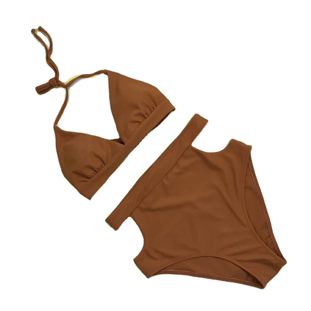 2020 New products high waist swimsuit women European and American new swimsuit bikini solid color
2020 New products high waist swimsuit women European and American new swimsuit bikini solid color