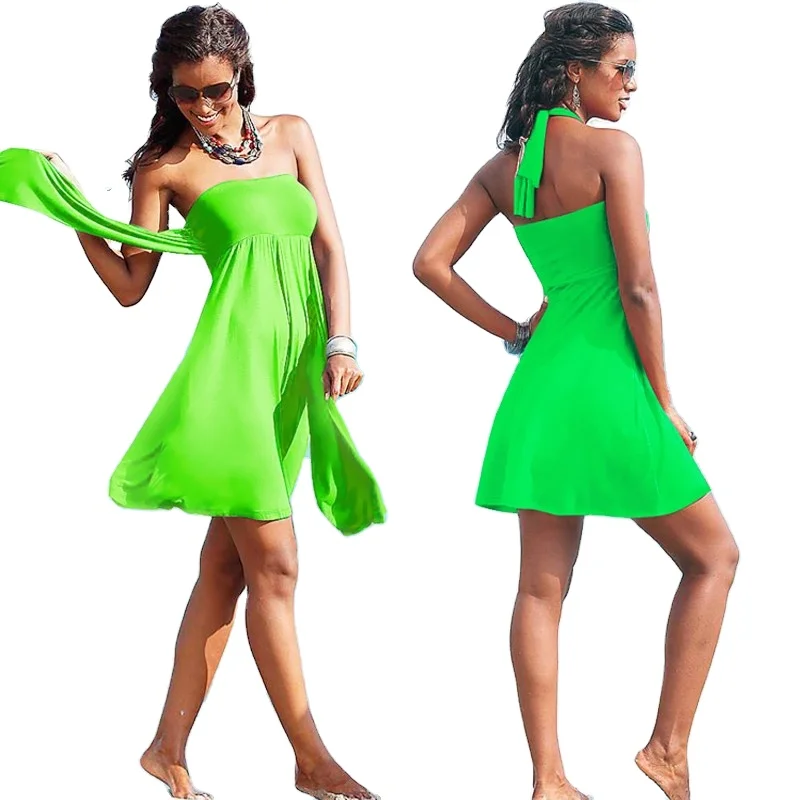 2021 hot Feminine Cover Ups Removable Padding Convertible Plus Size Women Beach Dress summer swimwear, Picture showed
2021 hot Feminine Cover Ups Removable Padding Convertible Plus Size Women Beach Dress summer swimwear, Picture showed