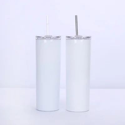 Wholesale 20Oz White Straight Stainless Steel Sublimation Blanks Skinny Tumbler With Straw And Plastic Lid For Sublimation
Wholesale 20Oz White Straight Stainless Steel Sublimation Blanks Skinny Tumbler With Straw And Plastic Lid For Sublimation
