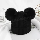 Wholesale Custom Made Wool Knitted Warm Winter Quality Caps for Kids