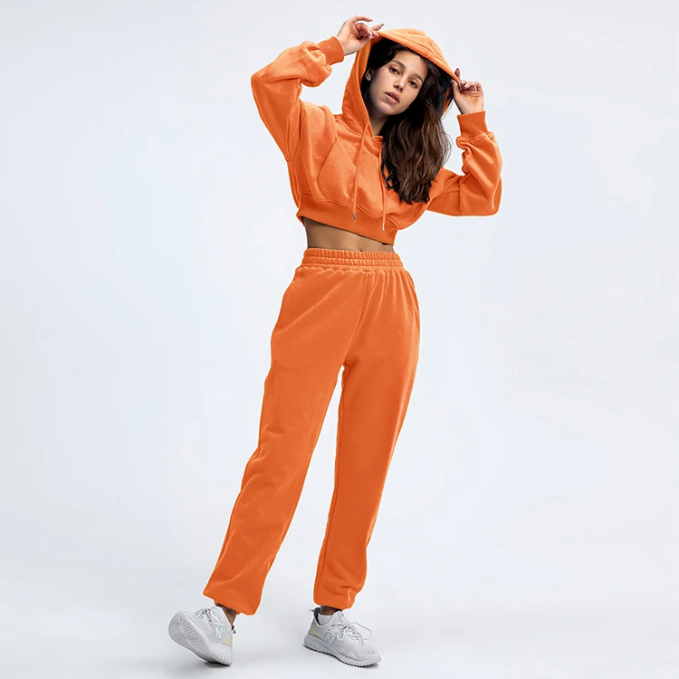 Wholesale Pullover Hooded Hoodies Suit Low-waist Women Hoodie Two Pieces Set Track Suit for Women 2 Pieces Set Sportswear, Grey/ black/orange/blue/ oem colors
Wholesale Pullover Hooded Hoodies Suit Low-waist Women Hoodie Two Pieces Set Track Suit for Women 2 Pieces Set Sportswear, Grey/ black/orange/blue/ oem colors