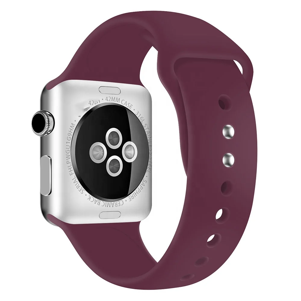 ShanHai For Apple Watch Band 42mm 38mm, Soft Silicone Strap Replacement Band Compatible for iWatch Apple Watch Series 5/4/3/2/1, Multi-color optional or customized
ShanHai For Apple Watch Band 42mm 38mm, Soft Silicone Strap Replacement Band Compatible for iWatch Apple Watch Series 5/4/3/2/1, Multi-color optional or customized