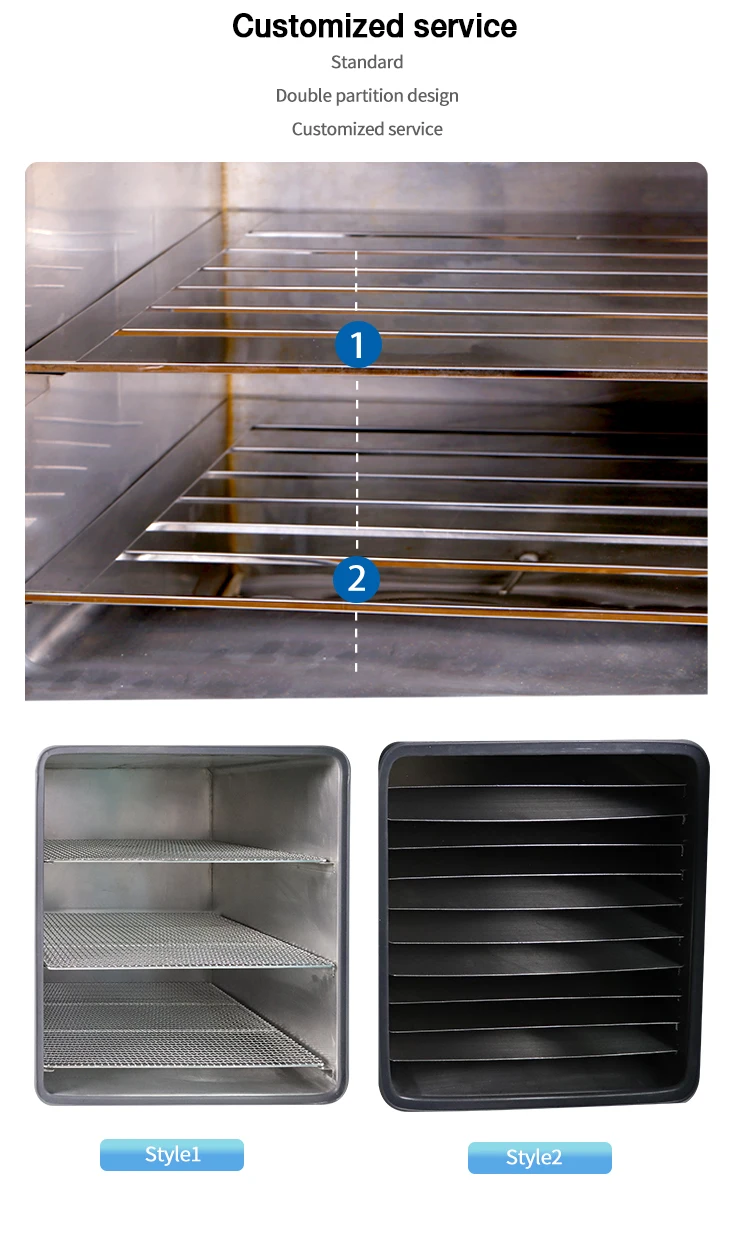 Five-Sided Heating Vacuum Drying Oven For Hemp With Multilayer Partition And LED Light