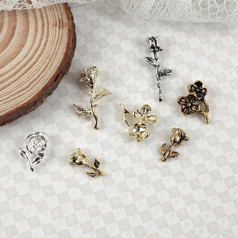 2022 New Nail Supplies Valentines Day Nail Art Retro Gold Silver Black Rose Flowers Alloy Nail Art Decoration Glitter
2022 New Nail Supplies Valentines Day Nail Art Retro Gold Silver Black Rose Flowers Alloy Nail Art Decoration Glitter
