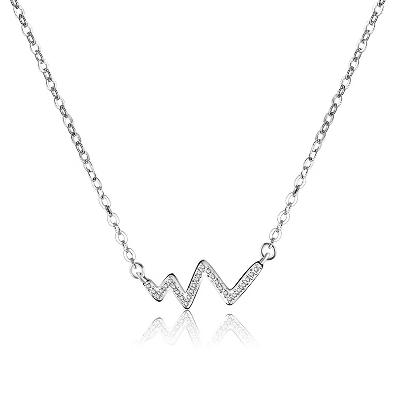 New Zircon Wave Heart Rate W Letter Pendant Necklaces For Women Short Clavicle Chain Choker Creative Jewelry
New Zircon Wave Heart Rate W Letter Pendant Necklaces For Women Short Clavicle Chain Choker Creative Jewelry