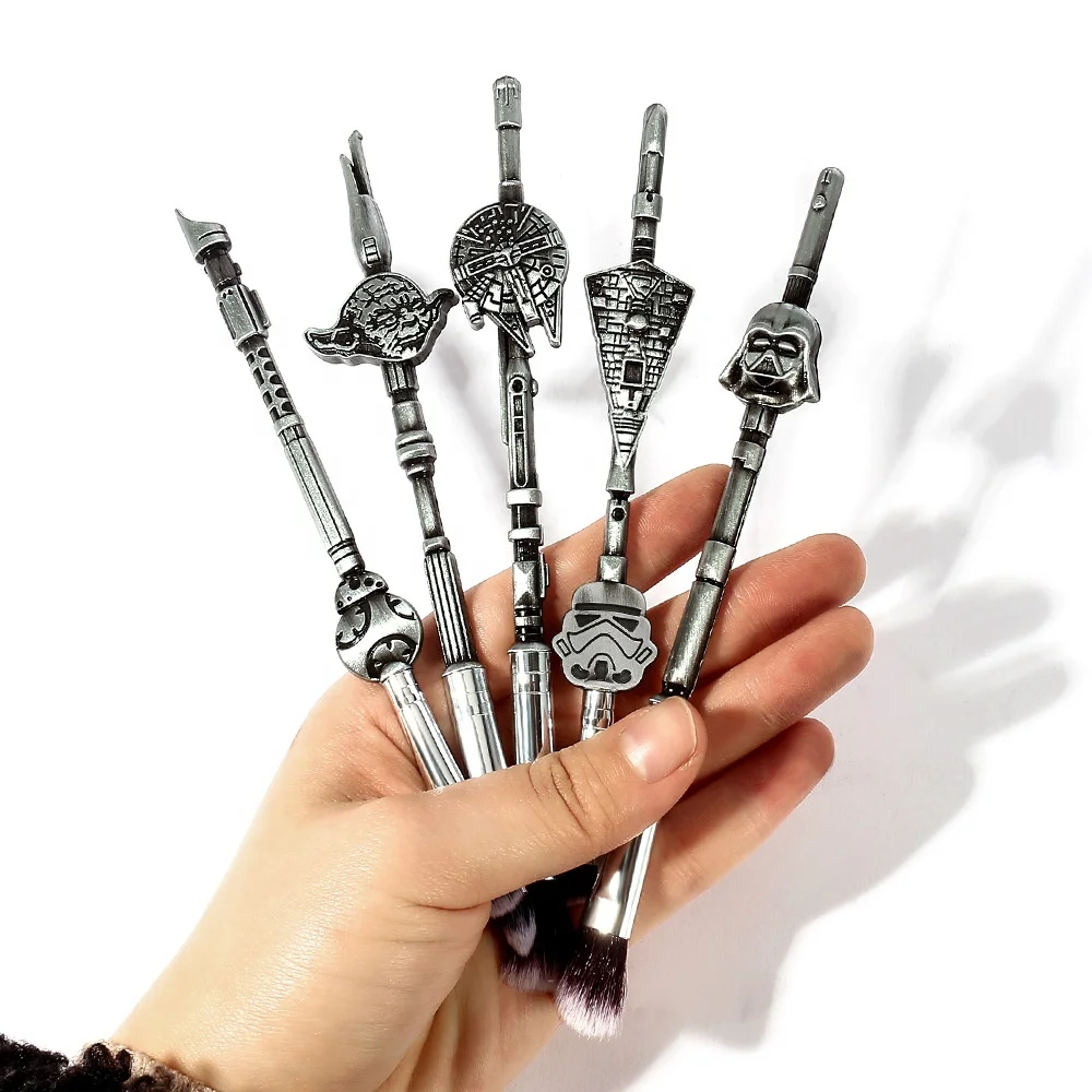 New Arrival Hot Selling 5 pcs StarWars Makeup Brush Set Cosmetic Eyeshadow Eyebrow Brush Kit
New Arrival Hot Selling 5 pcs StarWars Makeup Brush Set Cosmetic Eyeshadow Eyebrow Brush Kit