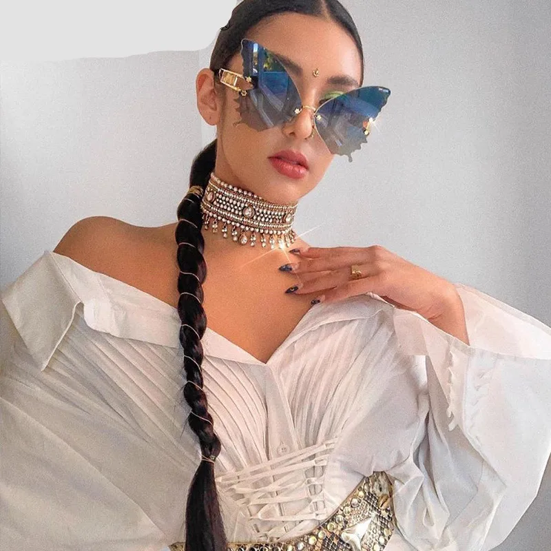 Frameless Butterfly Metal Sunglasses 2021 Party Eyewear Ins Style Butterfly Gradient Color Eyewear Streetwear Accessories, Colors
Frameless Butterfly Metal Sunglasses 2021 Party Eyewear Ins Style Butterfly Gradient Color Eyewear Streetwear Accessories, Colors
