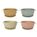 Customized Baby Silicon Suction Bowl Baby FDA BPA Free Feeding Suction Silicone Bowl