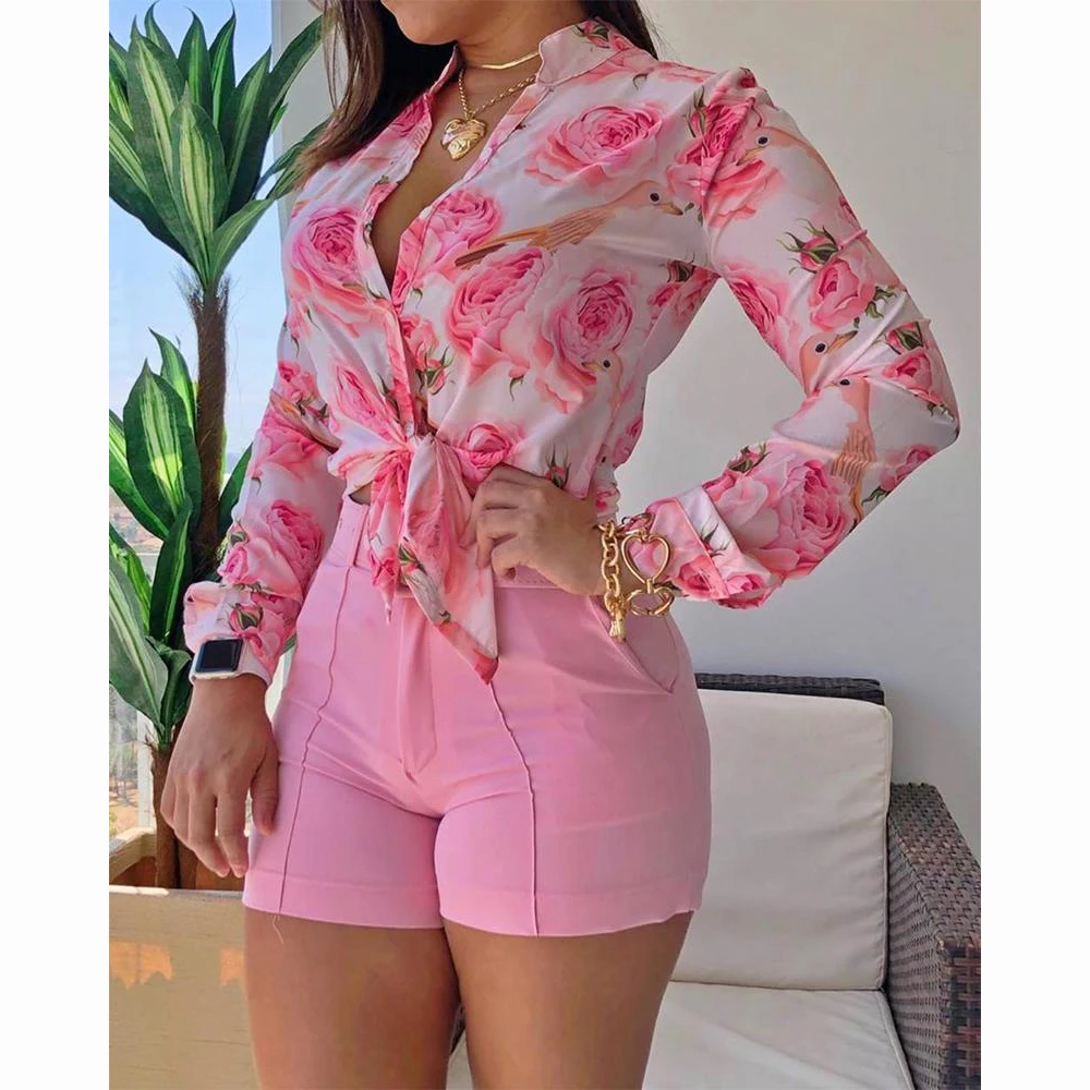Sexy Loose New Trending Chiffon Blouses Set 2021 Summer Printed Long Sleeve Women Blouses Set
Sexy Loose New Trending Chiffon Blouses Set 2021 Summer Printed Long Sleeve Women Blouses Set