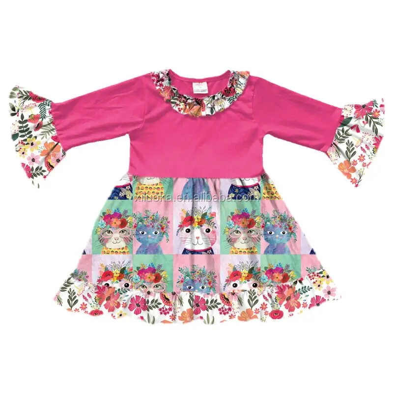 2021 Spring New Fashion Print Cats Flower Baby Girl Sweet Pink Ruffles Dress Children Princess Skirts, Picture
2021 Spring New Fashion Print Cats Flower Baby Girl Sweet Pink Ruffles Dress Children Princess Skirts, Picture