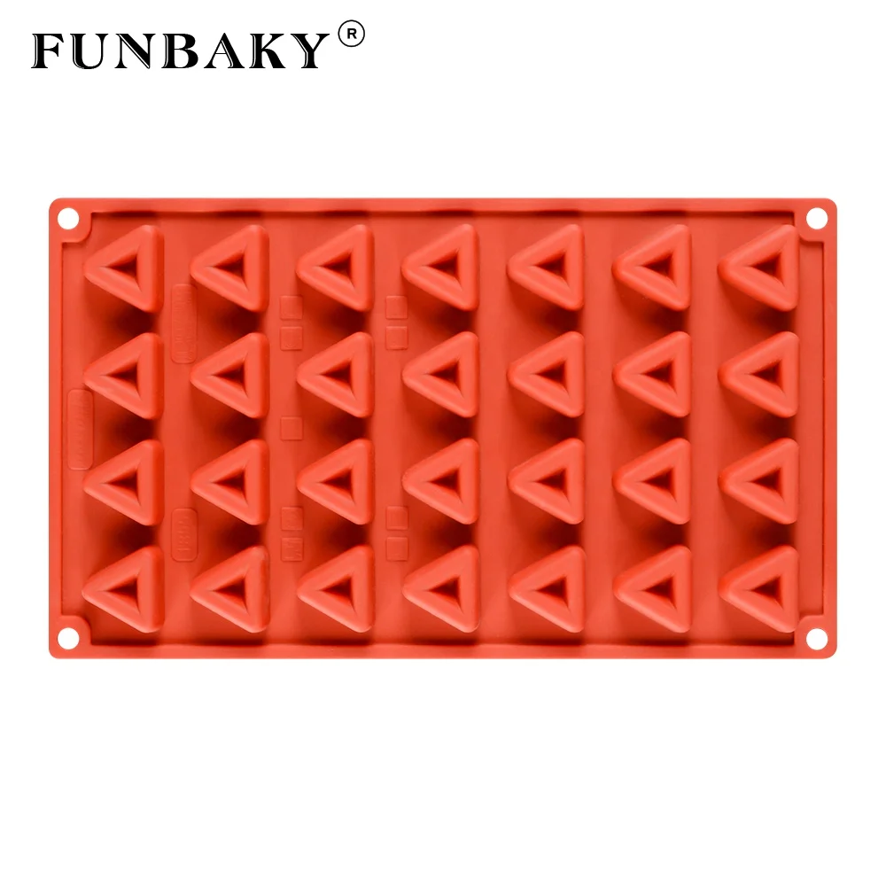 FUNBAKY Triangle unique candy silicone mold chocolate silicone mold handcraft making kits scented candle mold, Customized color
FUNBAKY Triangle unique candy silicone mold chocolate silicone mold handcraft making kits scented candle mold, Customized color