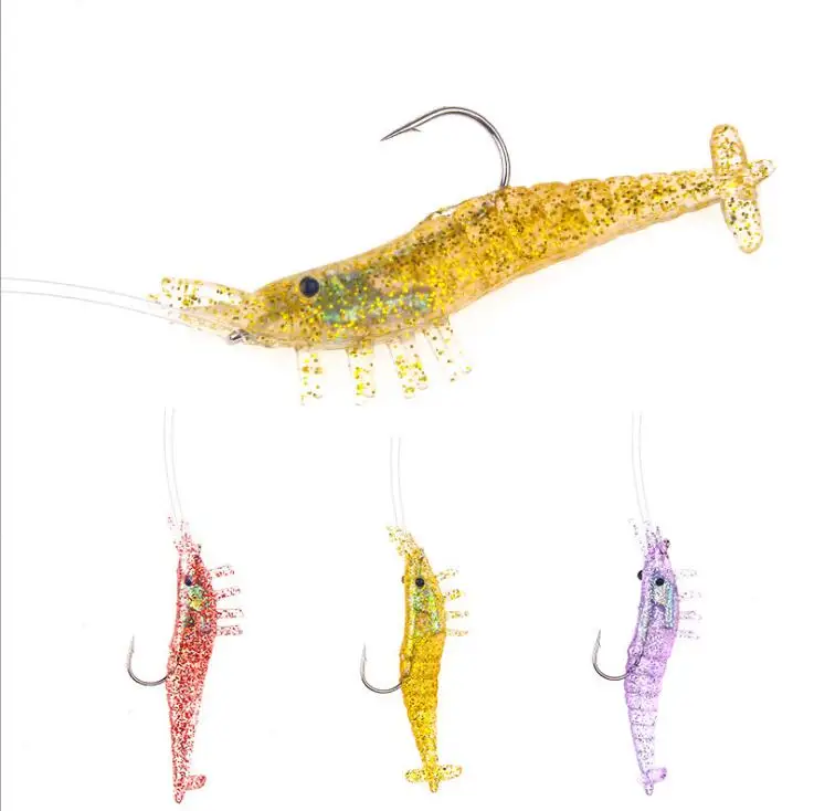 3 pcs 2020 new lure bait 10g/8.5cm transparent shrimp with lead head hook bait, 3 colors
3 pcs 2020 new lure bait 10g/8.5cm transparent shrimp with lead head hook bait, 3 colors