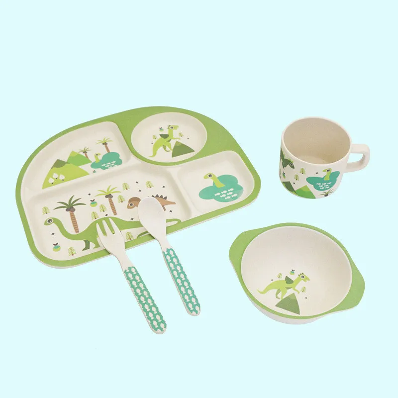 Children's bamboo fiber tableware set supplementary food plate bowl fork spoon cup environmental friendly plate tableware
Children's bamboo fiber tableware set supplementary food plate bowl fork spoon cup environmental friendly plate tableware