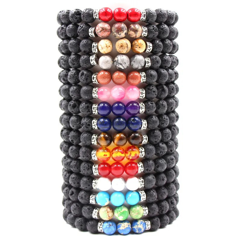 18 Colors 8mm Lava Stone Aromatherapy Essential Oil Diffuser Tiger Eye Bracelet for Yoga Jewelry
18 Colors 8mm Lava Stone Aromatherapy Essential Oil Diffuser Tiger Eye Bracelet for Yoga Jewelry