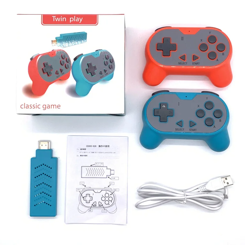 CU-628 HD Retro Game Console Built in 600 in 1 Game Console Classic Mini Game Wireless Controller HD Output Dual Players Gift, Orange and blue
CU-628 HD Retro Game Console Built in 600 in 1 Game Console Classic Mini Game Wireless Controller HD Output Dual Players Gift, Orange and blue