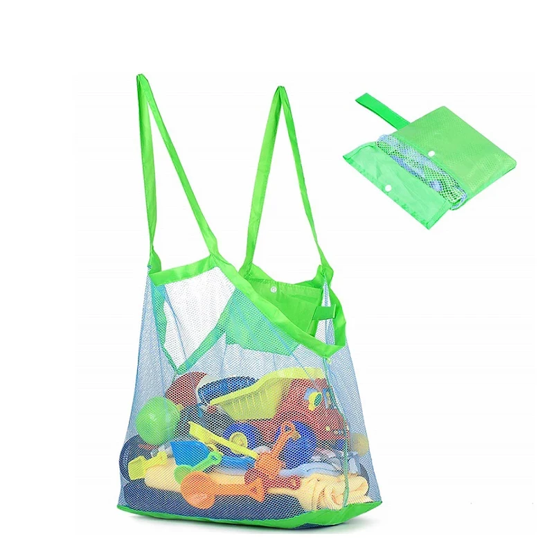 Reusable Folding Kids Toy Storage Bag Anti Sand Beach Mesh Net Bag and Tote for Sand Toys Organizor, Green/blue
Reusable Folding Kids Toy Storage Bag Anti Sand Beach Mesh Net Bag and Tote for Sand Toys Organizor, Green/blue
