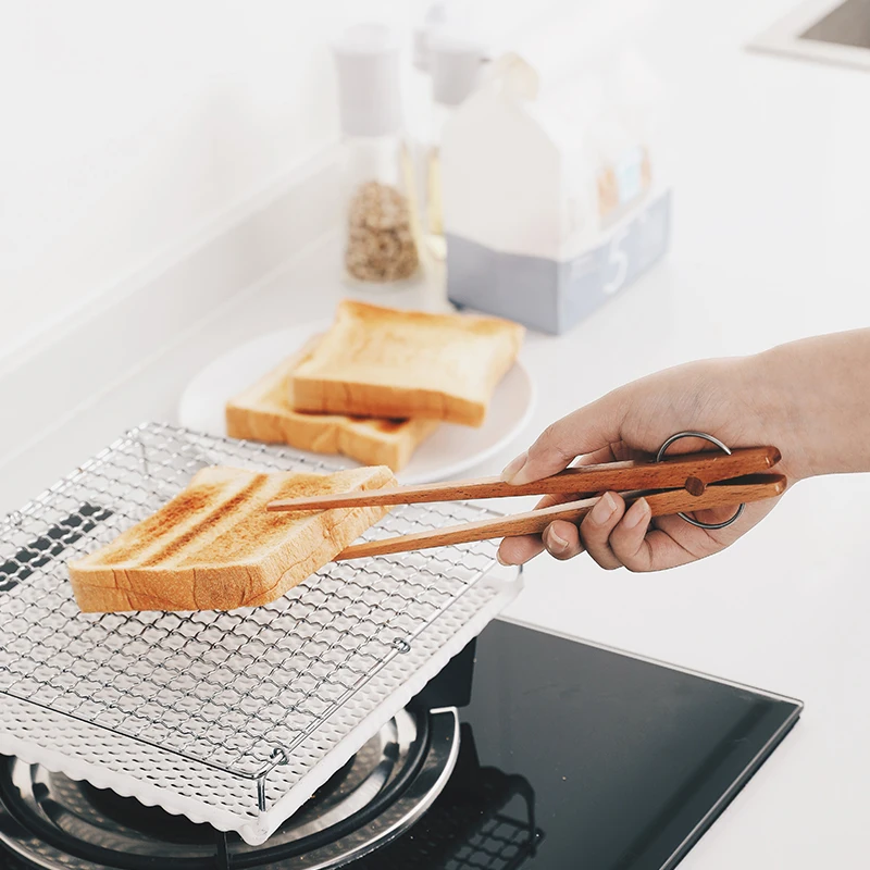 SHIMOYAMA Kitchen Use Wooden Toaster Food Cooking Tongs for Toast Fruits Bread for Tea Bacon Muffin Bread, Cheese, BBQ Clip, Natural
SHIMOYAMA Kitchen Use Wooden Toaster Food Cooking Tongs for Toast Fruits Bread for Tea Bacon Muffin Bread, Cheese, BBQ Clip, Natural