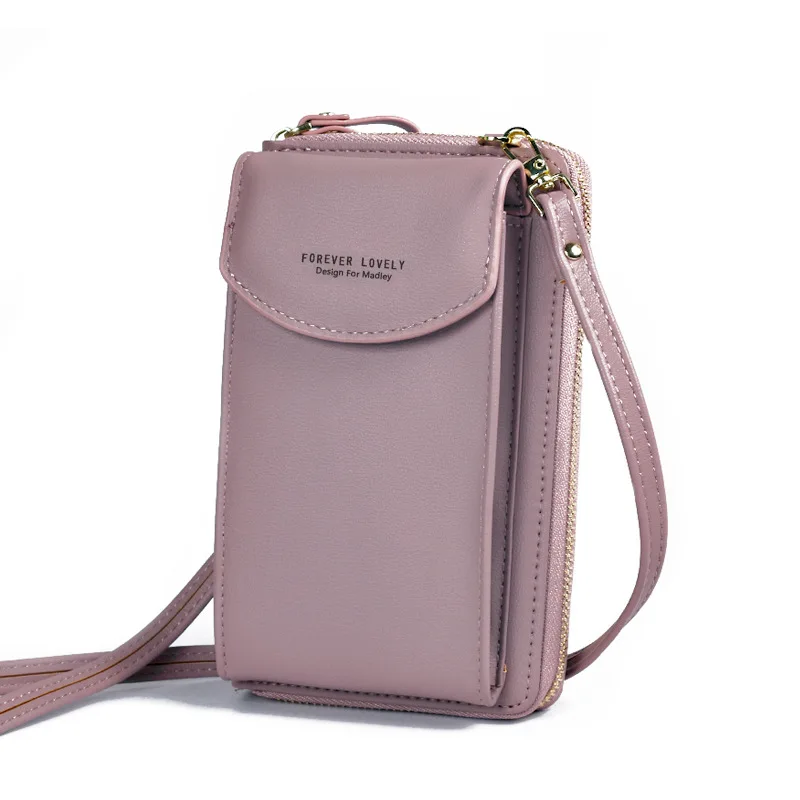 Women Wallets Cross body Phone Bag High Quality Fashion Small Cross body Mini Leather Cell Phone Bag with Metal Zipper
Women Wallets Cross body Phone Bag High Quality Fashion Small Cross body Mini Leather Cell Phone Bag with Metal Zipper