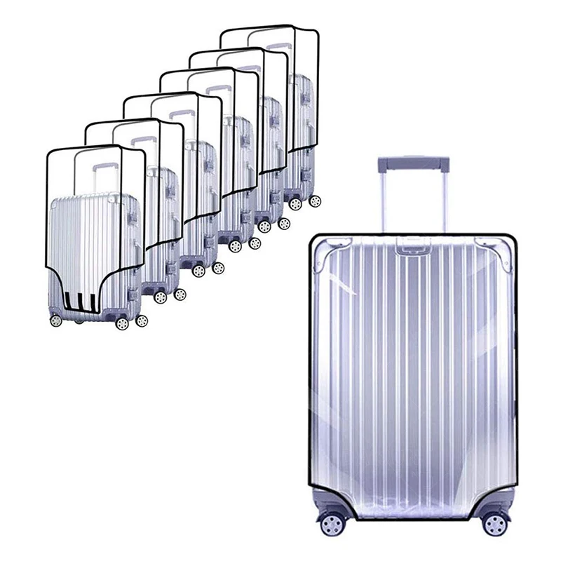 Clear PVC Suitcase Cover Protectors 20-30 Inch PVC Transparent Travel Luggage Cover Protector for Carry on, Customized
Clear PVC Suitcase Cover Protectors 20-30 Inch PVC Transparent Travel Luggage Cover Protector for Carry on, Customized
