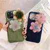For iphone 11 pro max korean style flower winter soft texture cell phone case cover for iphone 7 8 plus x xr xs max