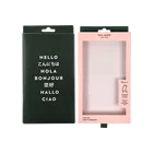 2020 custom logo printed luxury phone case packaging box with window