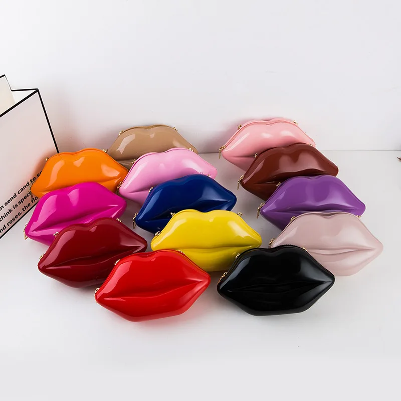 Wholesale Personalized designer red lips Jelly bags sexy lip shaped Jelly purses and handbags for girls women handbags, Candy jelly colors
Wholesale Personalized designer red lips Jelly bags sexy lip shaped Jelly purses and handbags for girls women handbags, Candy jelly colors