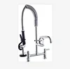 Amazon Canada Hot Sell Adjustable Center Wall Kitchen Sink Tap Mini Pre Rinse Unit with Pull Down Spray