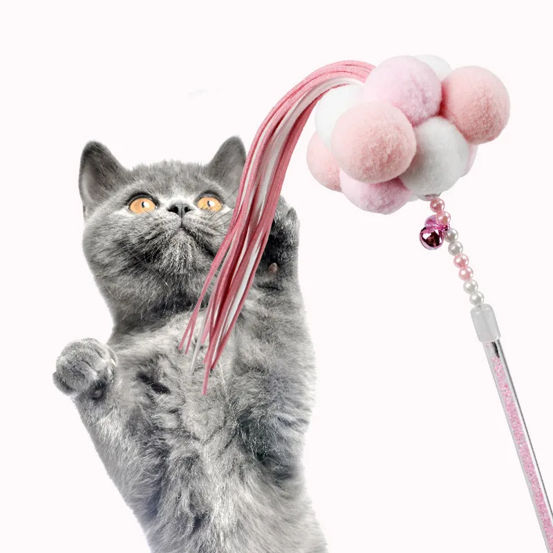 hot Pet chew catnip Plush colorful ball Feather Funny Feather Pvc toy cat teaser stick
hot Pet chew catnip Plush colorful ball Feather Funny Feather Pvc toy cat teaser stick