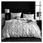 Factory direct sales silk bed sheet cover duvet bedsheets bedding comforter sets luxury