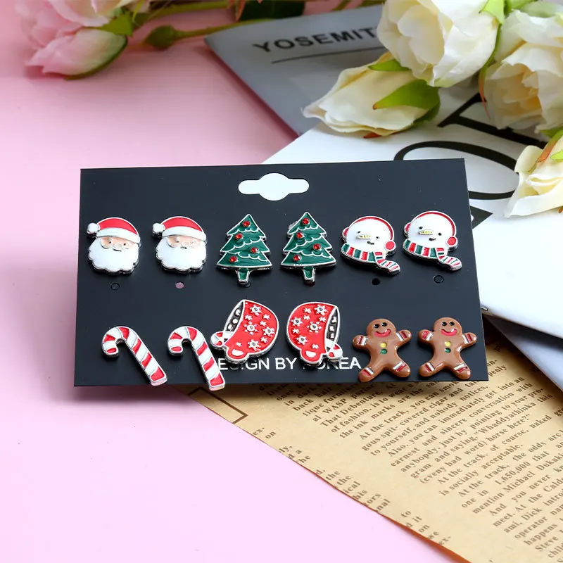 Vershal A559 Christmas Jewelry Dripping Oil Christmas Gingerbread Man Stud Earrings Set
Vershal A559 Christmas Jewelry Dripping Oil Christmas Gingerbread Man Stud Earrings Set