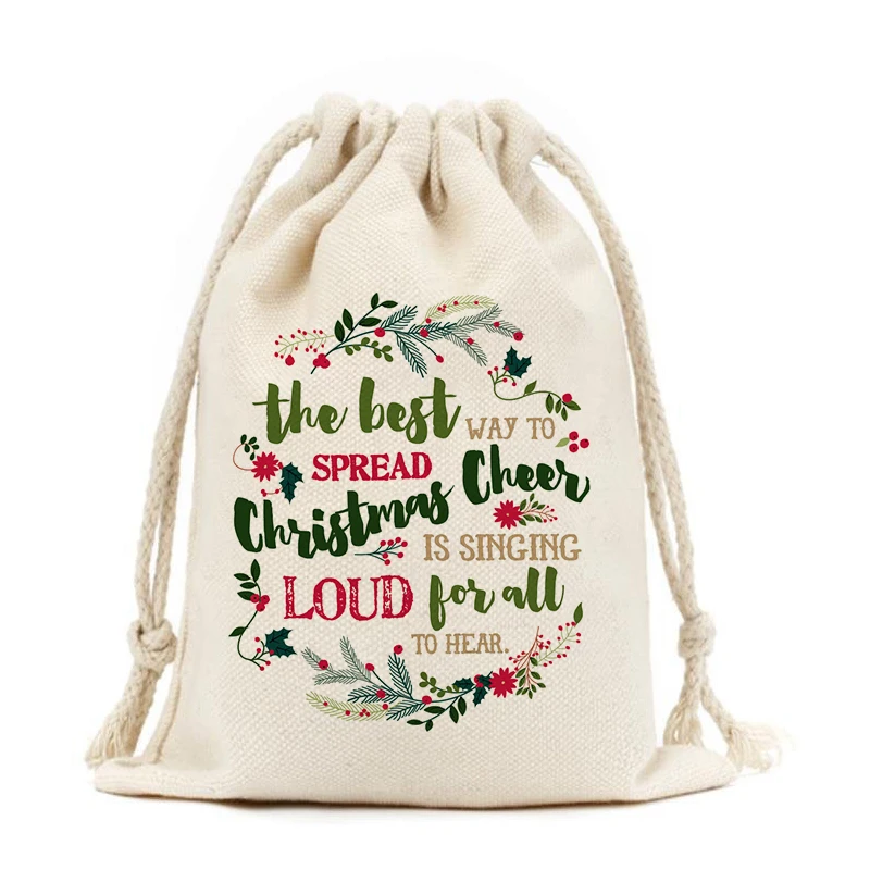 custom logo custom printed logo black drawstring pouch organic