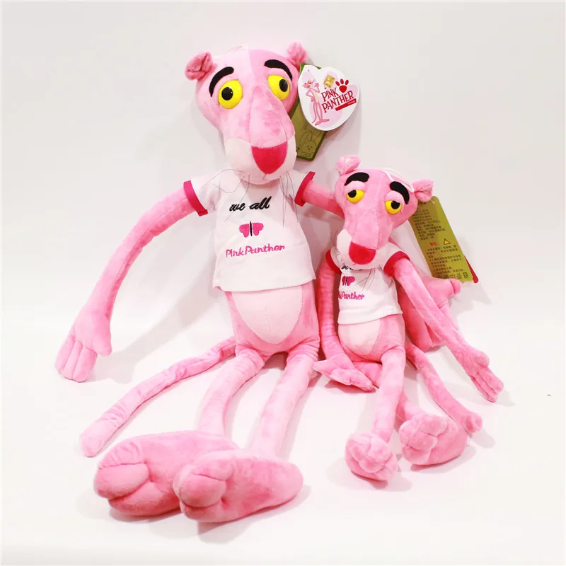 big pink panther stuffed animal