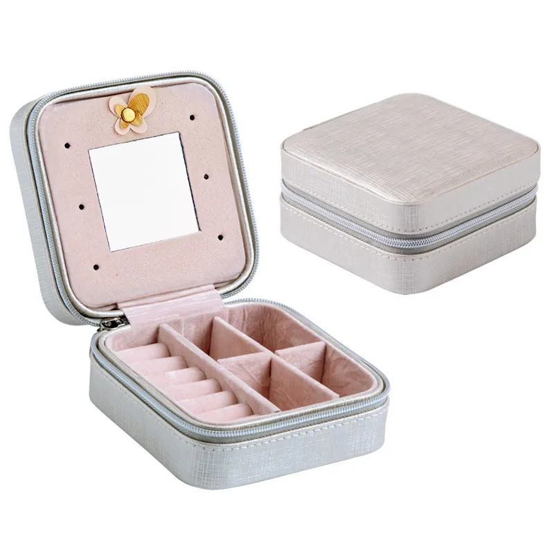 Factory Zipper Boxes For Jewelry Wholesale Portable Leather Jewellery Box Valentine Creativity Travel Gift Box Gewelry, White,black,silver
Factory Zipper Boxes For Jewelry Wholesale Portable Leather Jewellery Box Valentine Creativity Travel Gift Box Gewelry, White,black,silver