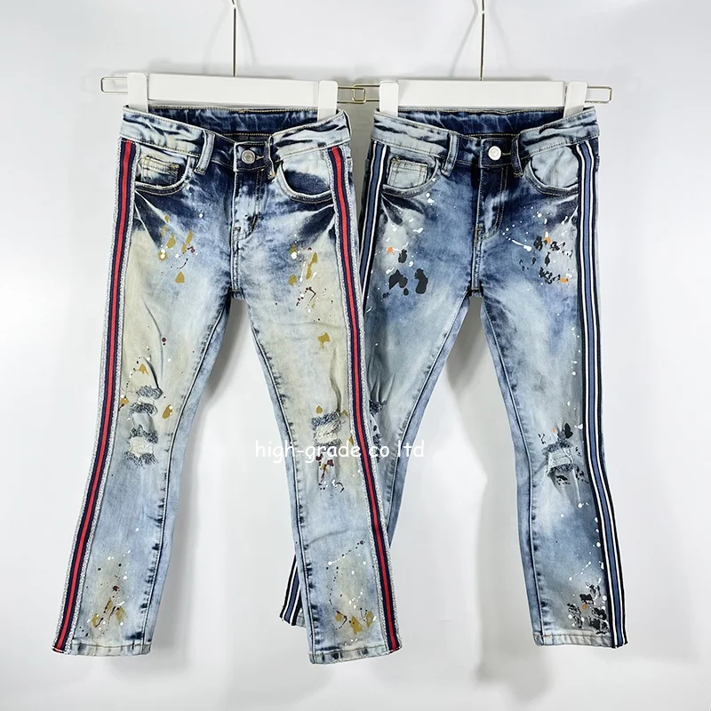 New arrival cool fashion garment Kids Boy Jeans children denim pants with stripe baby jeans boy trousers, Customers' requested
New arrival cool fashion garment Kids Boy Jeans children denim pants with stripe baby jeans boy trousers, Customers' requested