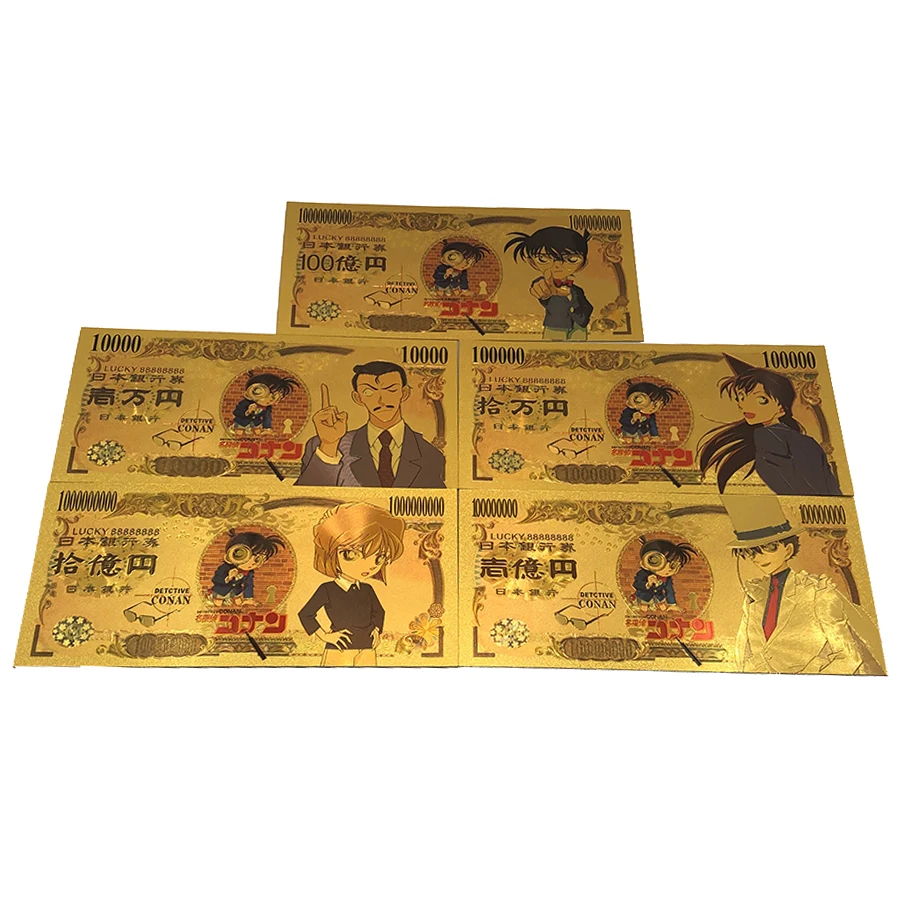 5 Types Select Japan Anime Detective Conan Gold Foiled Plastic Cards for Childhood Memory famous Cartoon souvenir cards tickets
5 Types Select Japan Anime Detective Conan Gold Foiled Plastic Cards for Childhood Memory famous Cartoon souvenir cards tickets