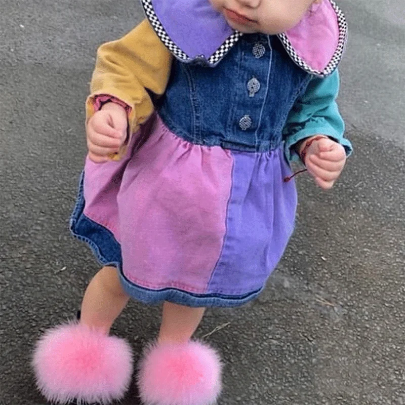 Wholesale Women Sandals Raccoon Fur Slides Big Fur Slipper Open Toe Natural Color Slides Momy And Me Fur Slides, White red pink blue purple...
Wholesale Women Sandals Raccoon Fur Slides Big Fur Slipper Open Toe Natural Color Slides Momy And Me Fur Slides, White red pink blue purple...