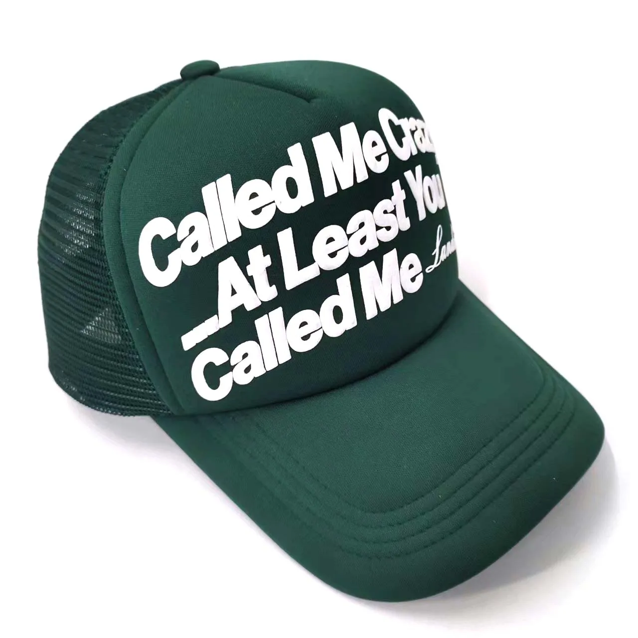Army Green 3D Powder Puff Print High Quality Customized Text Mesh Trucker Hat Custom Logo Special Mixed Colors Foam Trucker Caps
Army Green 3D Powder Puff Print High Quality Customized Text Mesh Trucker Hat Custom Logo Special Mixed Colors Foam Trucker Caps