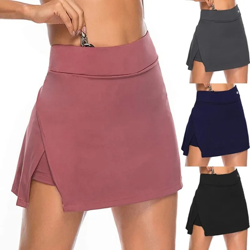 Solid irregular split casual high waist elastic women's skirt Lightweight Skirt with Pockets for Running Tennis Golf Workout
Solid irregular split casual high waist elastic women's skirt Lightweight Skirt with Pockets for Running Tennis Golf Workout