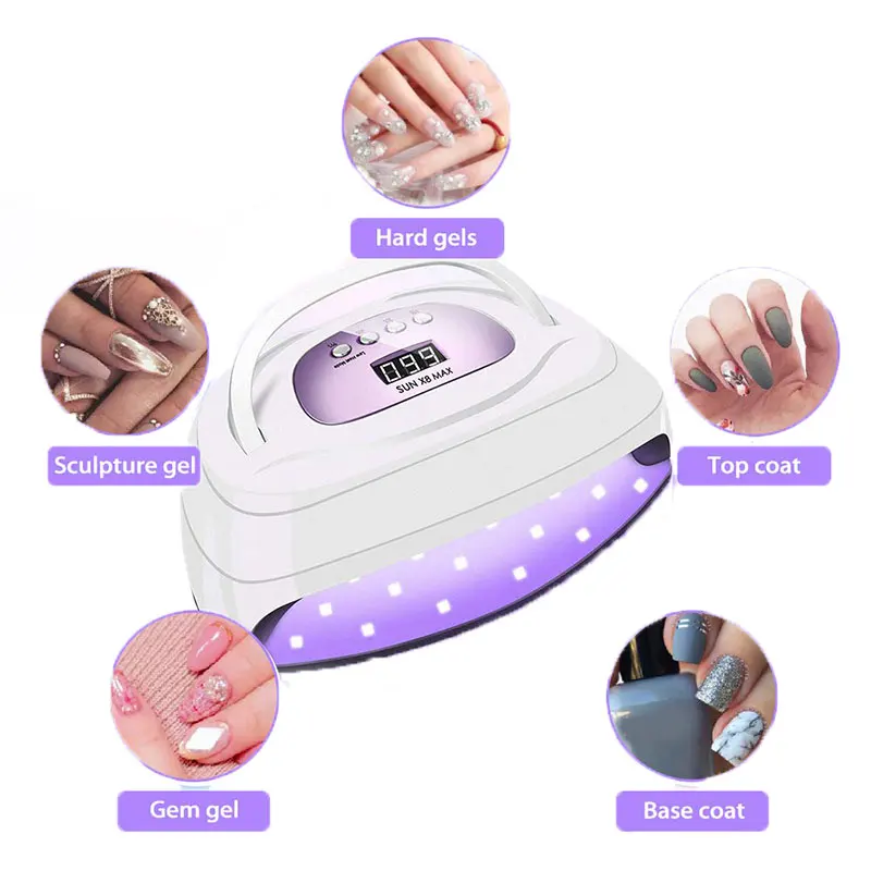 2021 new SUN 8 max uv led lamp 220w For Drying Nails Gel Polish Uv Led Nail Lamp, White
2021 new SUN 8 max uv led lamp 220w For Drying Nails Gel Polish Uv Led Nail Lamp, White