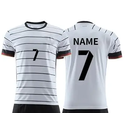 Envío gratuito a Alemania, camiseta de fútbol 2020 blanco personalizado namekroos Alemania jersey de fútbol