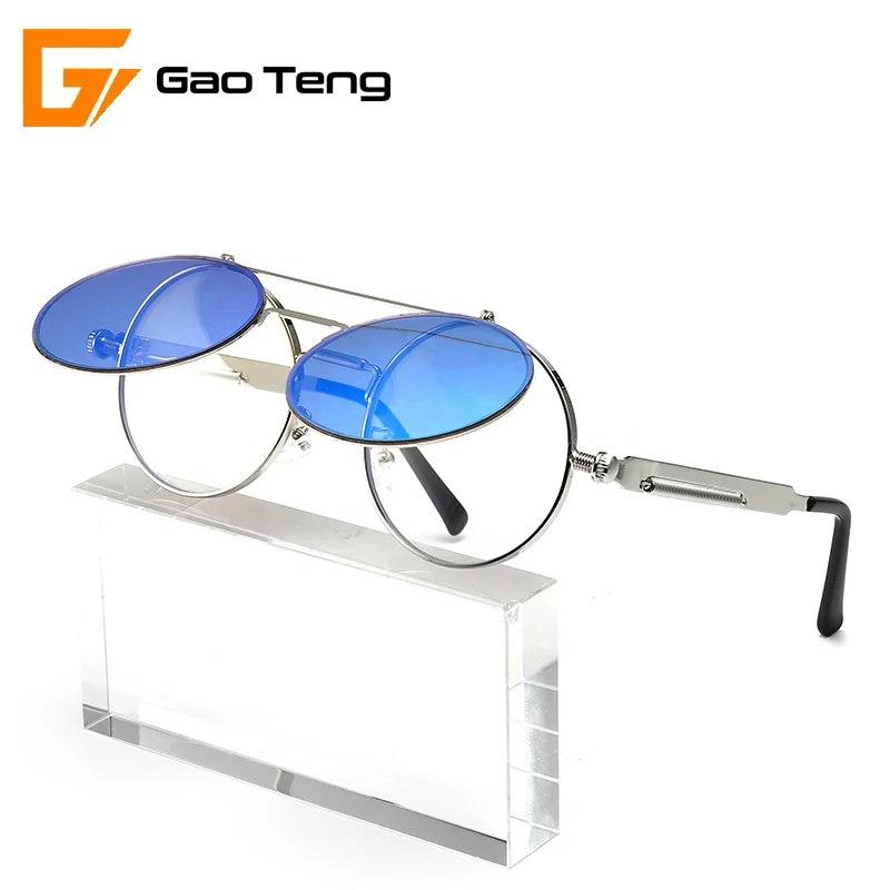 New Ready Goods High Quality Logo UV400 Punk Women Wholesale Men Round Clip on lentes de sol Sun Glasses Eyewear Sunglasses 057A
New Ready Goods High Quality Logo UV400 Punk Women Wholesale Men Round Clip on lentes de sol Sun Glasses Eyewear Sunglasses 057A