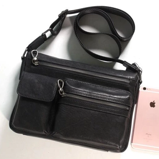 Leather shoulder bag men's horizontal fashion casual tide brand crossbody bag vegetable tanned cowhide large capacity men's shou, Black
Leather shoulder bag men's horizontal fashion casual tide brand crossbody bag vegetable tanned cowhide large capacity men's shou, Black